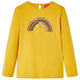 VidaXL children's shirt with long sleeves 104 ocher -colored