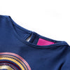 Camicia per bambini Vidaxl con maniche lunghe 104 blu navy