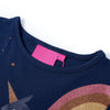 Camicia per bambini Vidaxl con maniche lunghe 128 blu navy