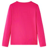 Camicia per bambini Vidaxl con maniche lunghe 92 rosa brillante