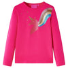 Camicia per bambini Vidaxl con maniche lunghe 104 rosa brillante