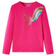 Camicia per bambini Vidaxl con maniche lunghe 104 rosa brillante