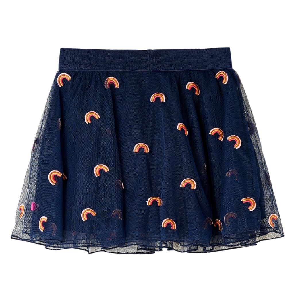Gonna per bambini Vidaxl con tulle 92 blu navy