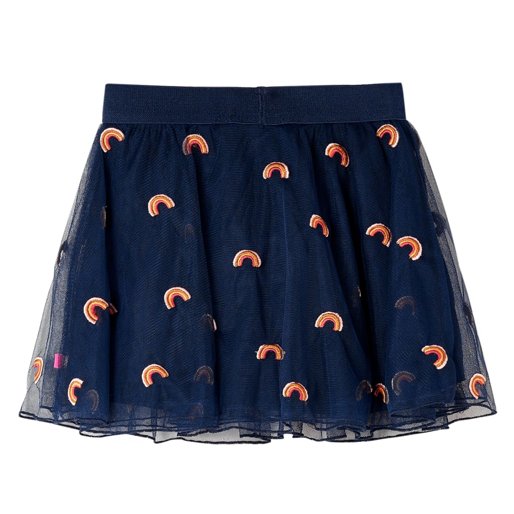 Gonna per bambini Vidaxl con tulle 140 blu navy