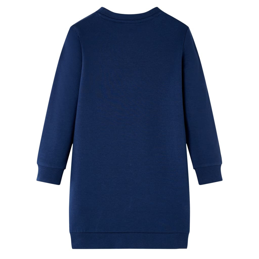 Vidaxl kinderjurk 92 marineblauw