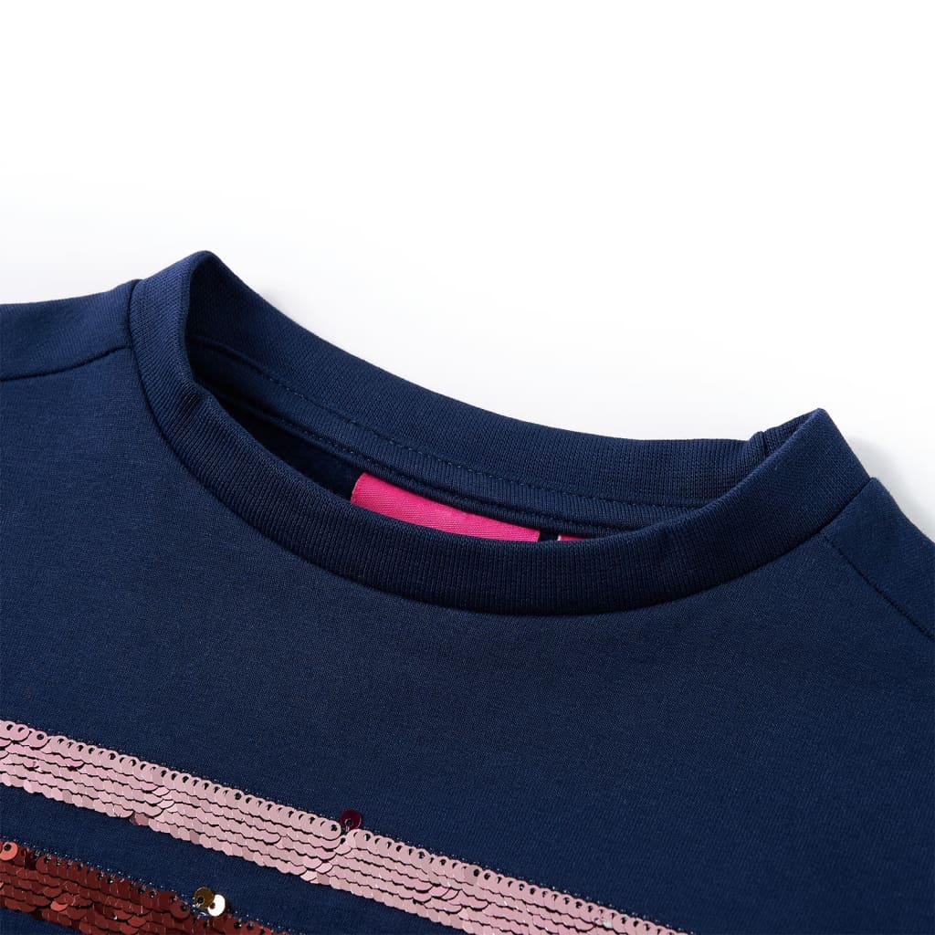 Vidaxl kinderjurk 92 marineblauw