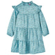 Abito per bambini Vidaxl con maniche lunghe 104 blu