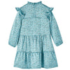 Vestido para niños de Vidaxl con mangas largas 104 azul