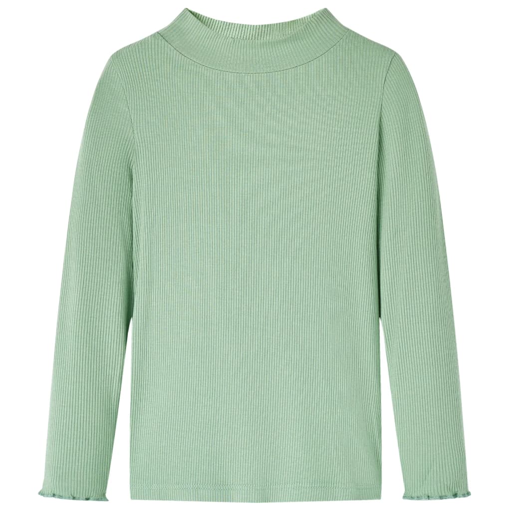 Camicia per bambini Vidaxl con maniche lunghe a basso colore della menta scura Col 92