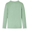 Camicia per bambini Vidaxl con maniche lunghe a basso colore della menta scura Col 92