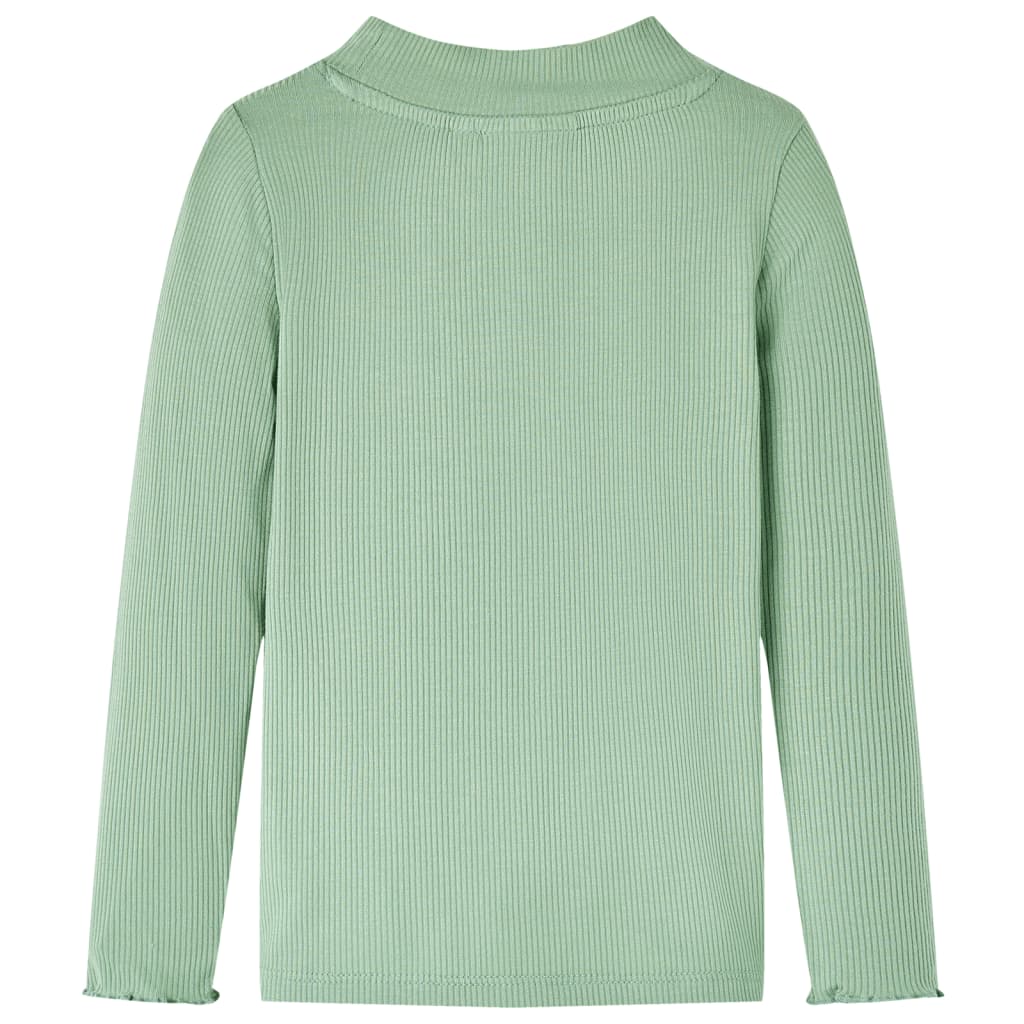 Camicia per bambini Vidaxl con maniche lunghe a basso colore della menta scura Col 92