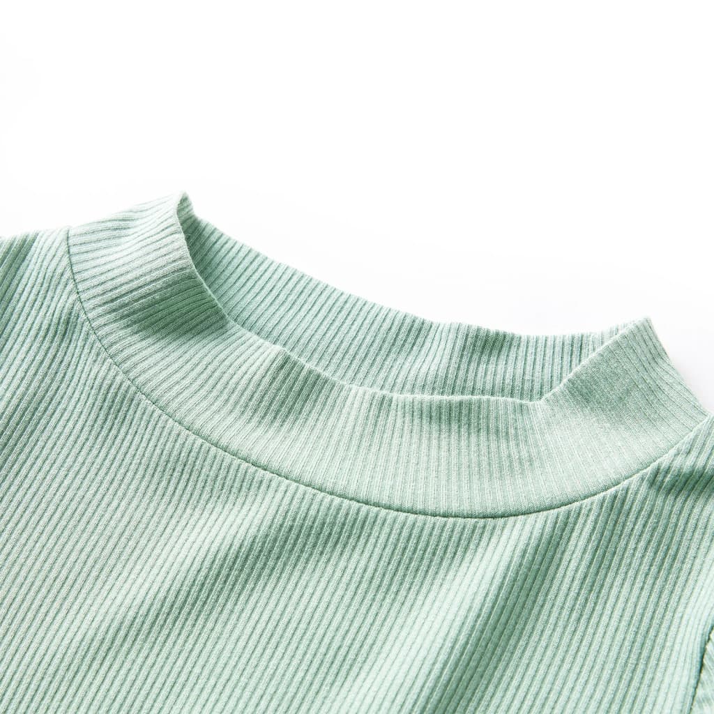 Camicia per bambini Vidaxl con maniche lunghe a basso colore della menta scura Col 92