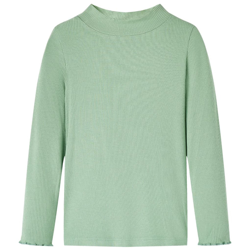 Camicia per bambini Vidaxl con manica lunga Collora Dark -Mint.