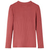 Camicia per bambini Vidaxl con maniche lunghe e rossastro a basso Col 116 rossastro