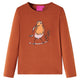 Camicia per bambini Vidaxl con maniche lunghe 104 cognac color