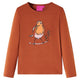Vidaxl Children's shirt with Long Sleeve 140 Cognac colored