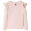 Camicia per bambini Vidaxl con maniche lunghe 92 rosa