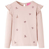 Camicia per bambini Vidaxl con maniche lunghe 116 rosa