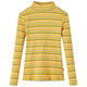 Camicia per bambini Vidaxl con maniche lunghe 116 ocra a strisce