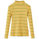 Camicia per bambini Vidaxl con maniche lunghe 128 ocra a strisce