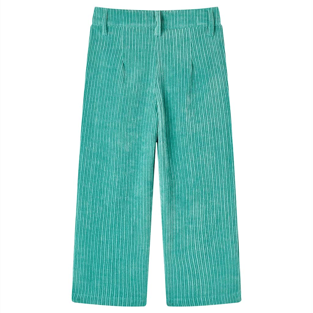 Vidaxl kinderbroek 104 ribfluweel mintgroen
