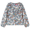 Camisa para niños de Vidaxl con mangas largas 128 azul oscuro
