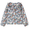 Camisa para niños de Vidaxl con mangas largas 128 azul oscuro