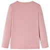 Camicia per bambini Vidaxl con maniche lunghe 92 rosa