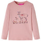 Camicia per bambini Vidaxl con maniche lunghe 128 rosa