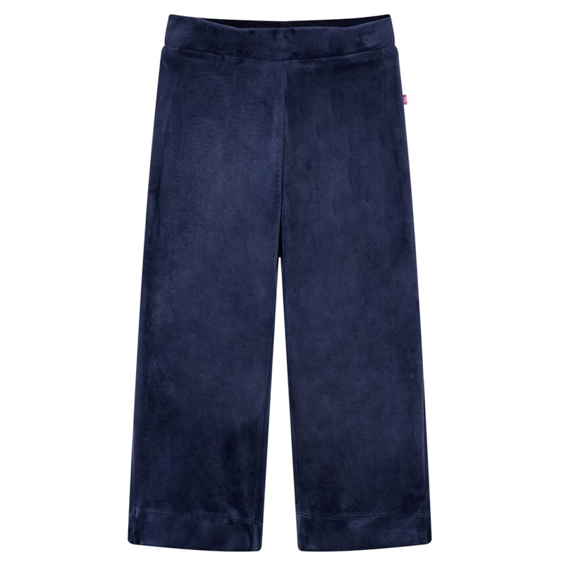 Vidaxl kinderbroek fluweel 92 donkerblauw