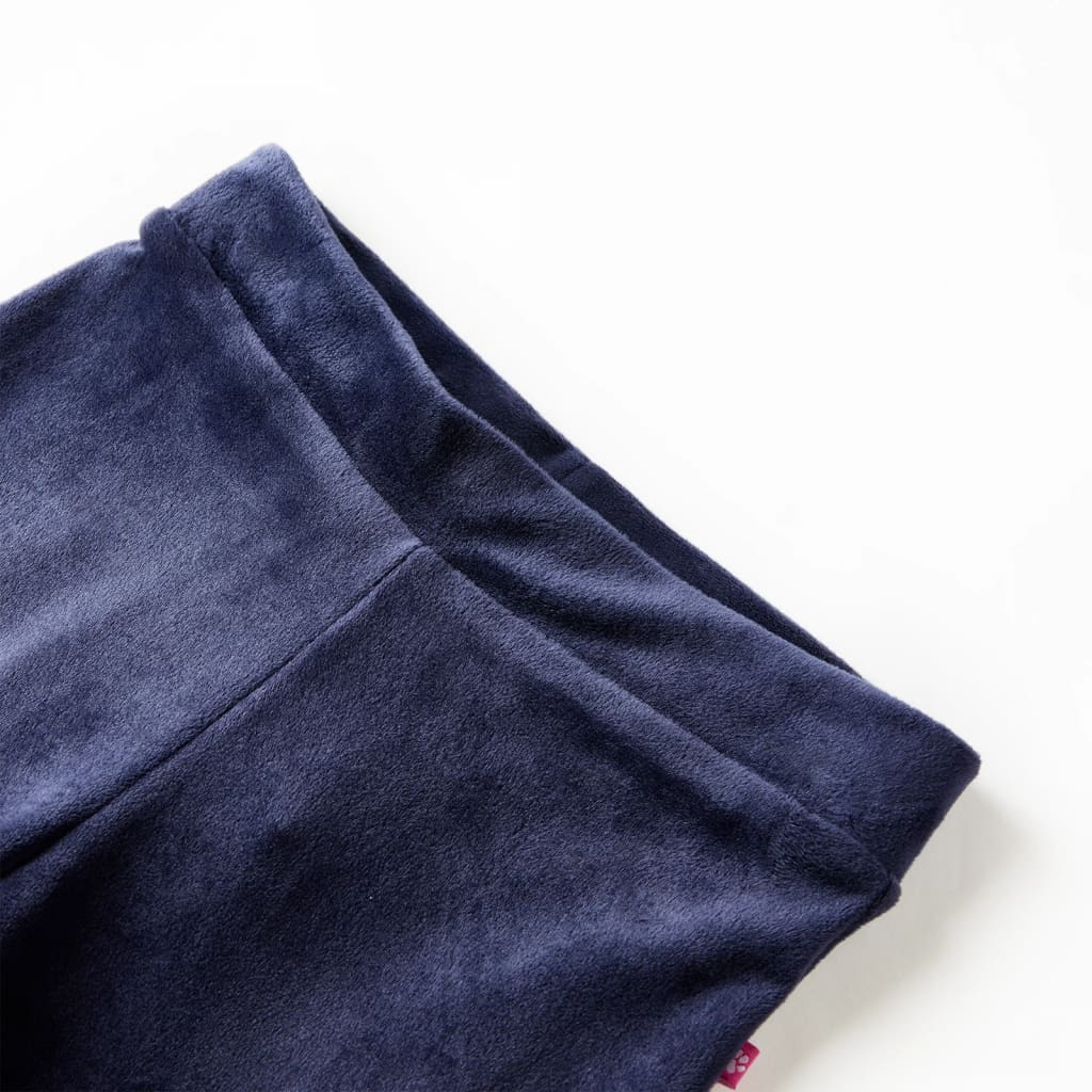 Vidaxl kinderbroek fluweel 116 donkerblauw