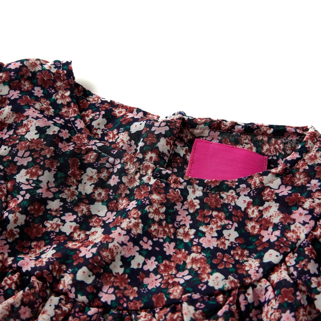 Camicia per bambini Vidaxl con maniche lunghe 92 rosa scuro