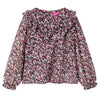 Camicia per bambini Vidaxl con maniche lunghe 128 rosa scuro
