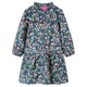 Abito per bambini Vidaxl con maniche lunghe 92 blu scuro