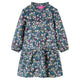 Abito per bambini Vidaxl con maniche lunghe 104 blu scuro