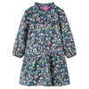 Abito per bambini Vidaxl con maniche lunghe 116 blu scuro