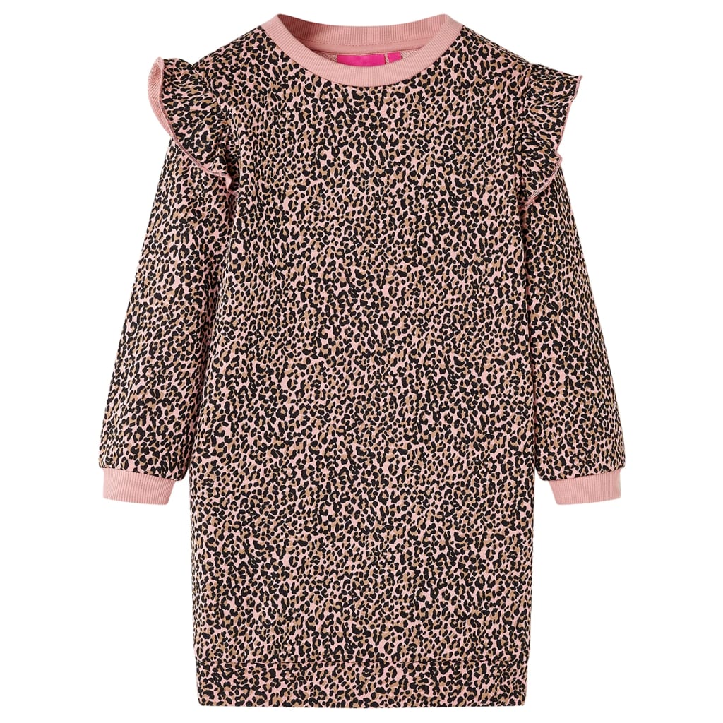 Vidaxl kinderjurk 104 middelroze