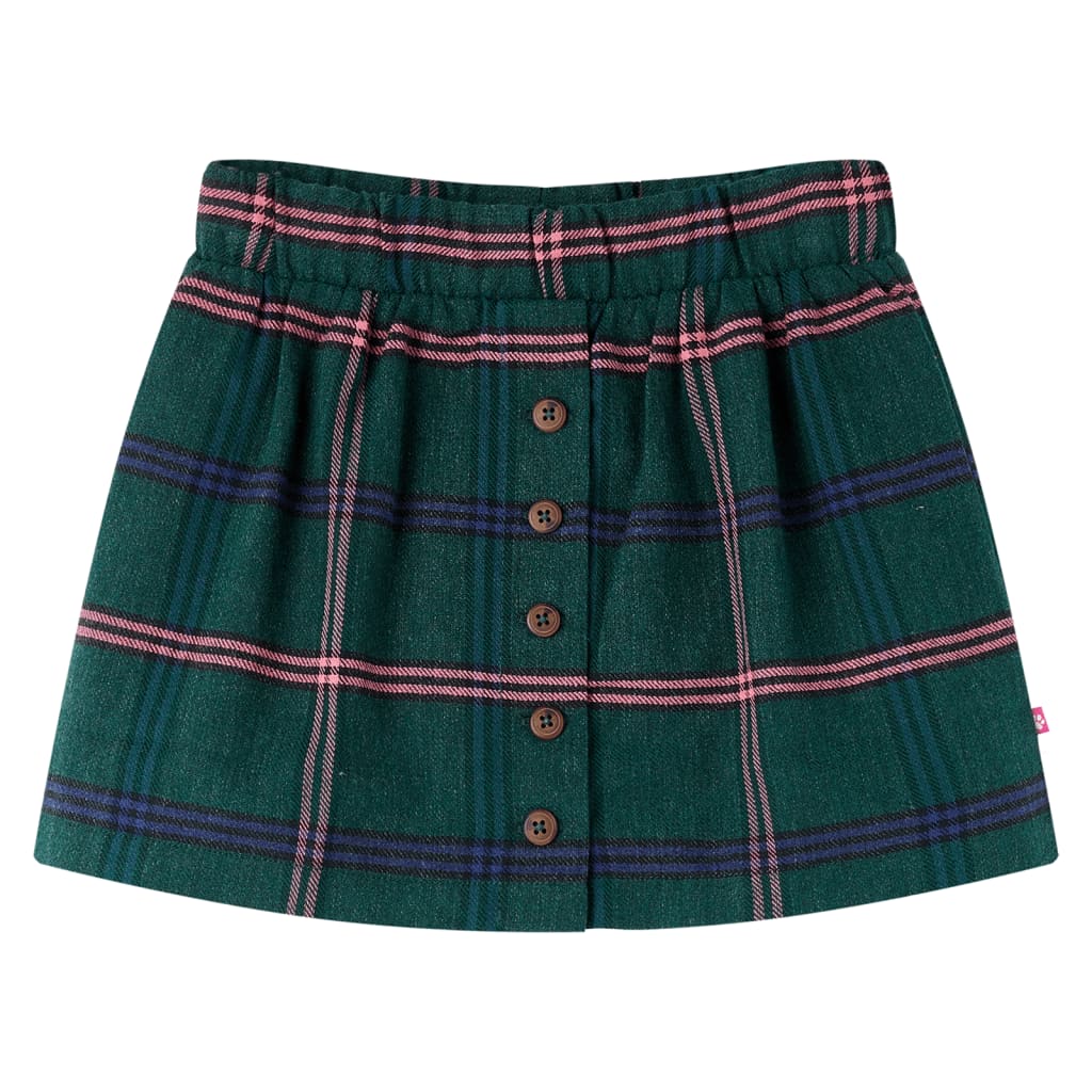 Vidaxl Falda infantil 92 Dark Green