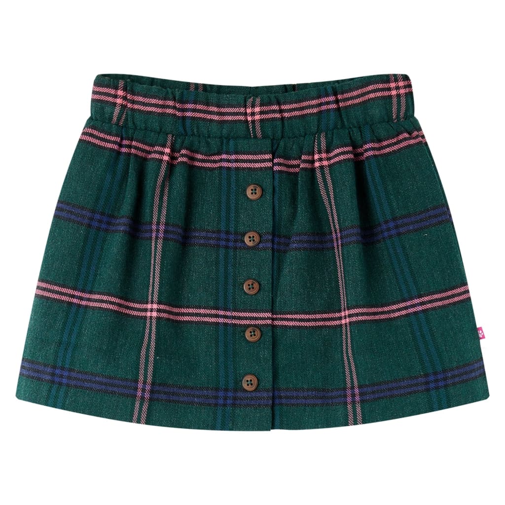 Vidaxl Skirt per bambini 116 Greeno scuro