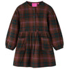 Vida Vidaxl Vestido para niños con mangas largas 104 Cognac