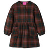 Abito per bambini Vidaxl con maniche lunghe 128 cognac color