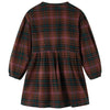 Abito per bambini Vidaxl con maniche lunghe 128 cognac color