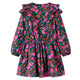 Abito per bambini Vidaxl con maniche lunghe 104 rosa brillante