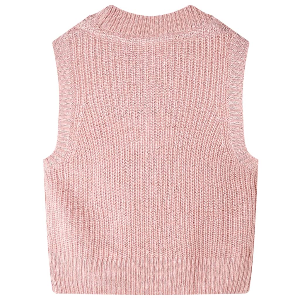 Vidaxl kinderspencer gebreid 128 lichtroze