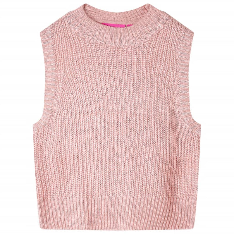 VidaXL Kinderspencer gebreid 140 lichtroze