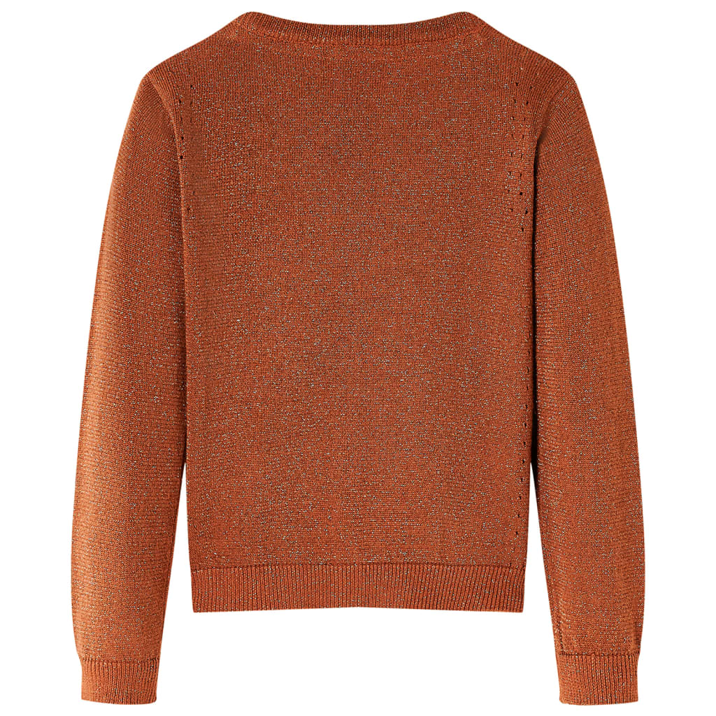 Vidaxl Kinteervest Knited 116 Cognac Colored