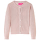 Chaleco infantil de Vidaxl tejido 116 rosa suave