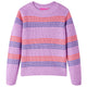 VIDAXL SWEATER BAMBINI MOLTO CON STRUES 104 LILAC E ROSA