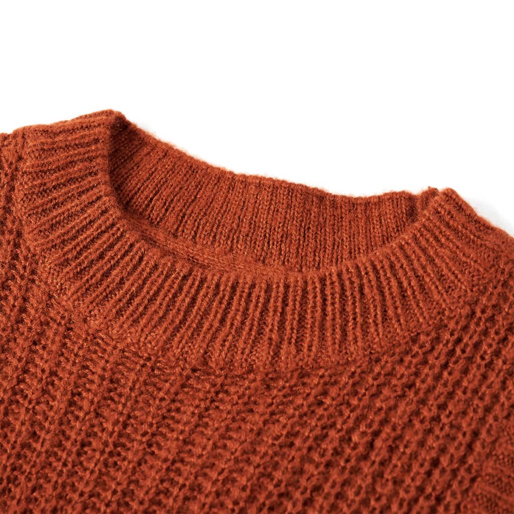 Vidaxl Kindenspencer Knited 104 Cognac Colored