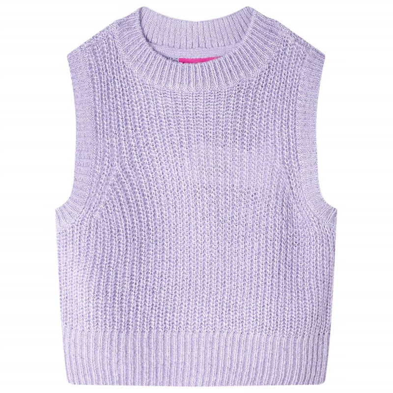 Vidaxl kinderspencer gebreid 116 lichtlila
